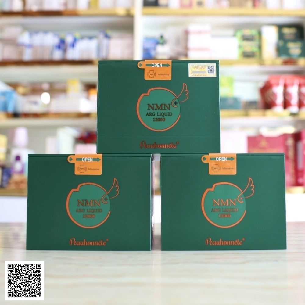 Liệu Trình Nước Uống Đẹp Da NMN Arg Liquid 12000 Peauhonnete Từ Nhật Bản