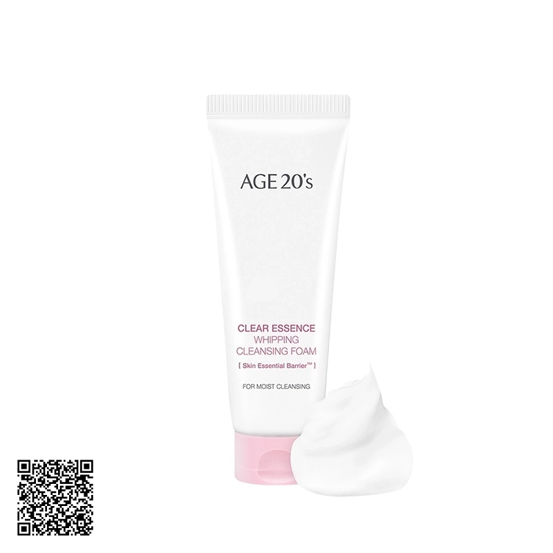 Sữa rửa mặt AGE 20’s Clear Essence Whipping Cleansing Foam 80ml