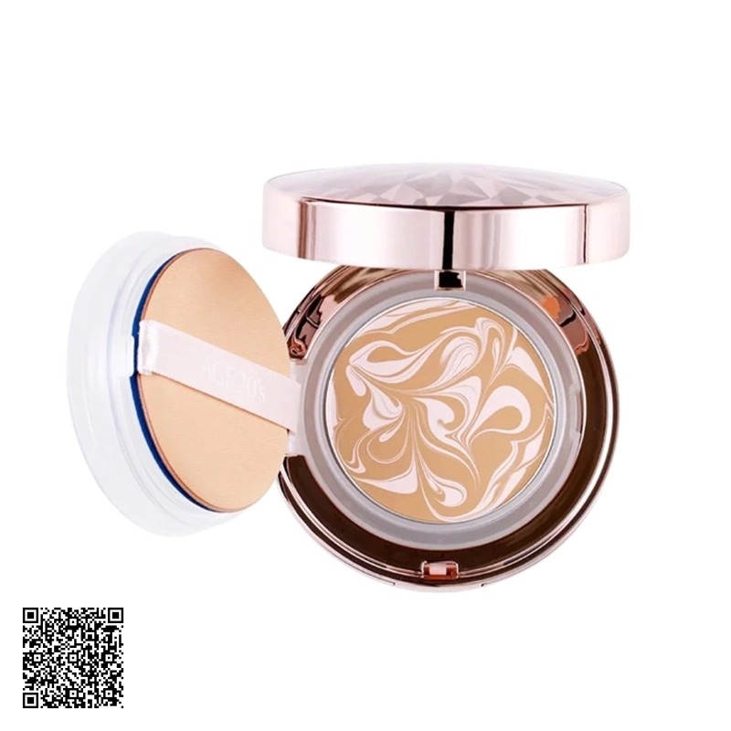 Phấn Nền Lạnh Kim Cương AGE 20s Essence Cover Pact Original Pink #23 Medium Beige