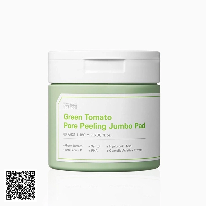 Pad Tẩy Da Chết SungBoon Editor Green Tomato Pore Peeling Jumbo Pad 60 Miếng