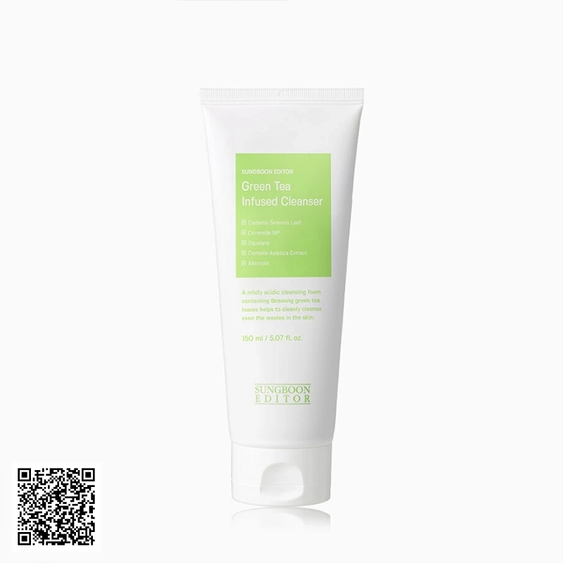 Sữa Rửa Mặt Trà Xanh SungBoon Editor Green Tea Infused Cleanser 150ml