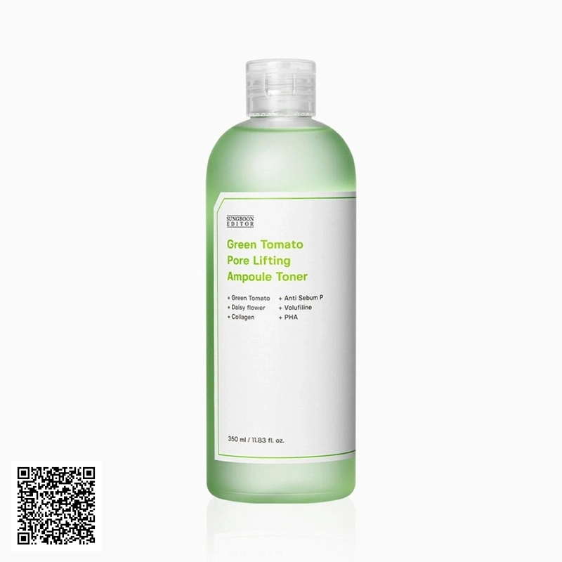 Toner Cà Chua Xanh SungBoon Editor Green Tomato Pore Lifting Ampoule Toner 350ml