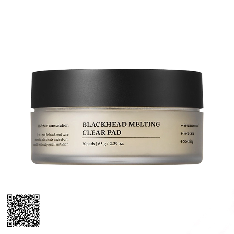 Miếng Làm Sạch Mụn Đầu Đen Sungboon Editor Blackhead Melting Clear Pad 65g