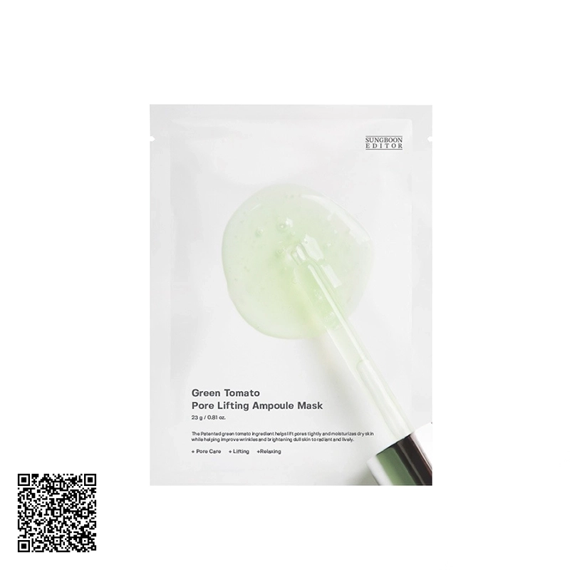 Mặt Nạ Cà Chua Xanh Sungboon Editor Green Tomato Pore Lifting Ampoule Mask 23g