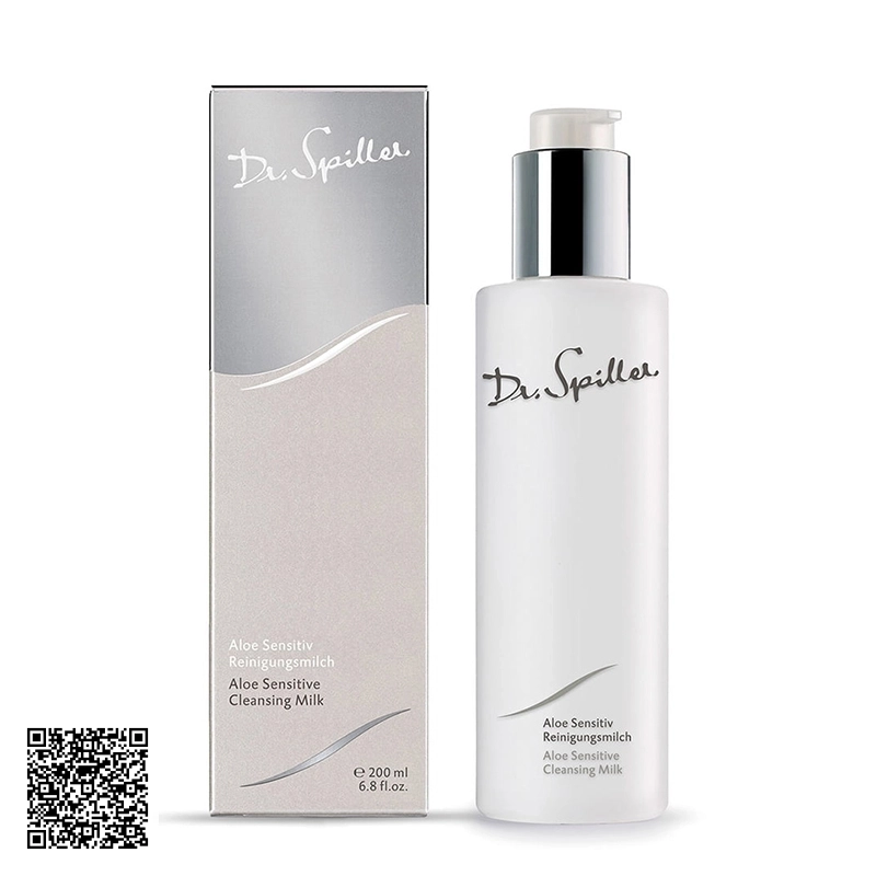 Sữa Rửa Mặt Lô Hội Dr.Spiller Aloe Sensitive Cleansing Milk Cho Da Khô Nhạy Cảm 200ml