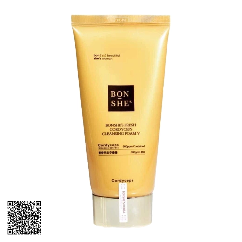 Sửa Rửa Mặt Đông Trùng Hạ Thảo Bonshe’s Fresh Cordyceps Cleansing foam V 150ml