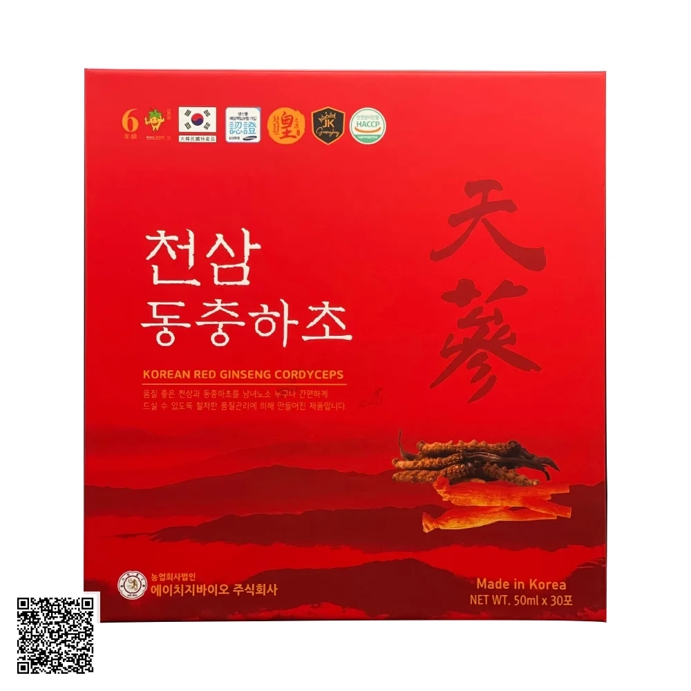 Nước Hồng Sâm Đông Trùng Hạ Thảo Ginseng King Korean Red Ginseng Cordyceps