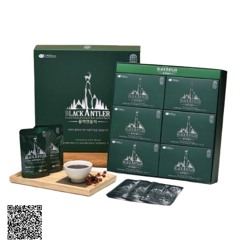 Chiết Xuất Hắc Sâm Nhung Hươu KGS Black Antler Korean Black Ginseng Deer Antlers Liquid