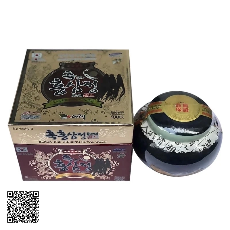 Cao Hắc Sâm Kanghwa Black Red Ginseng Royal Gold Từ Hàn Quốc 1000g