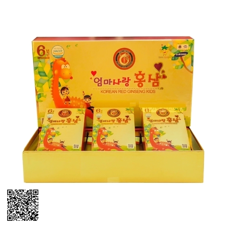 Nước Hồng Sâm Baby Pocheon Korea Red Ginseng Kids Từ Hàn Quốc 30 Gói