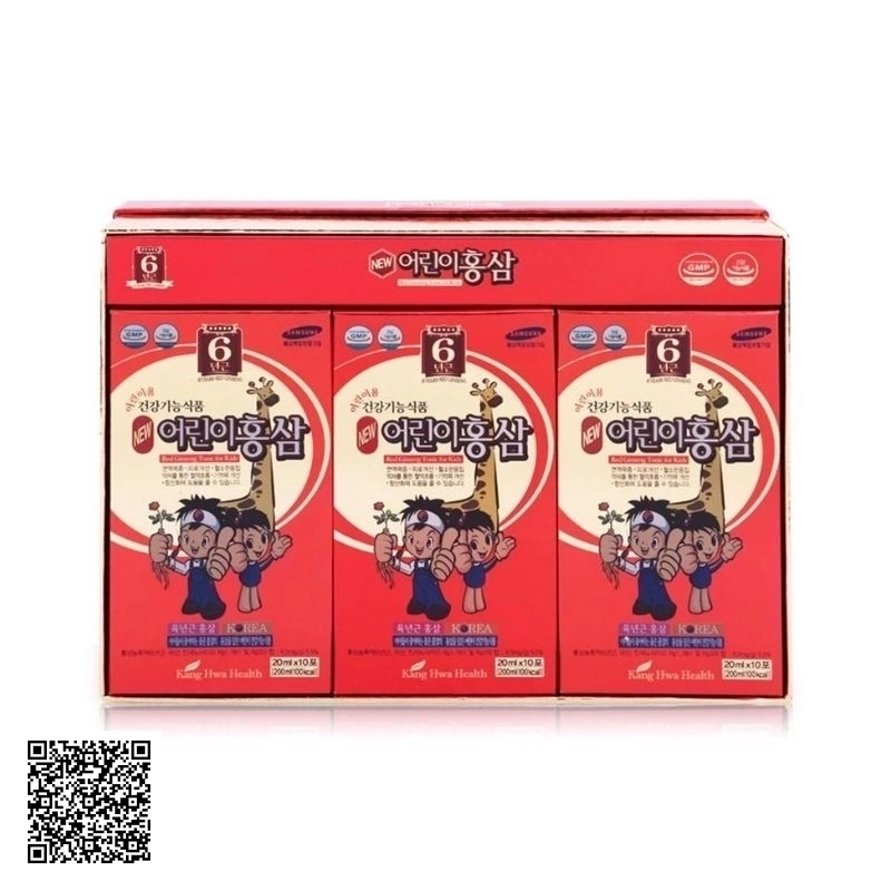 Nước Hồng Sâm Baby Hươu Cao Cổ Kanghwa Red Ginseng Tonic For Kids 30 Gói