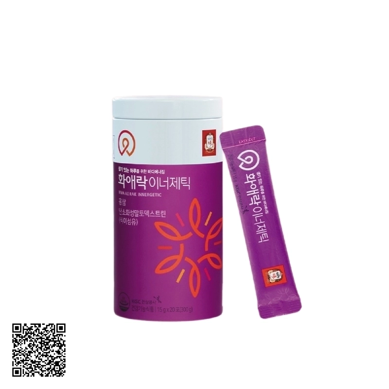 Thạch Hồng Sâm Dành Cho Phụ Nữ KGC Ae Rak Innergetic Hàn Quốc 20 Gói