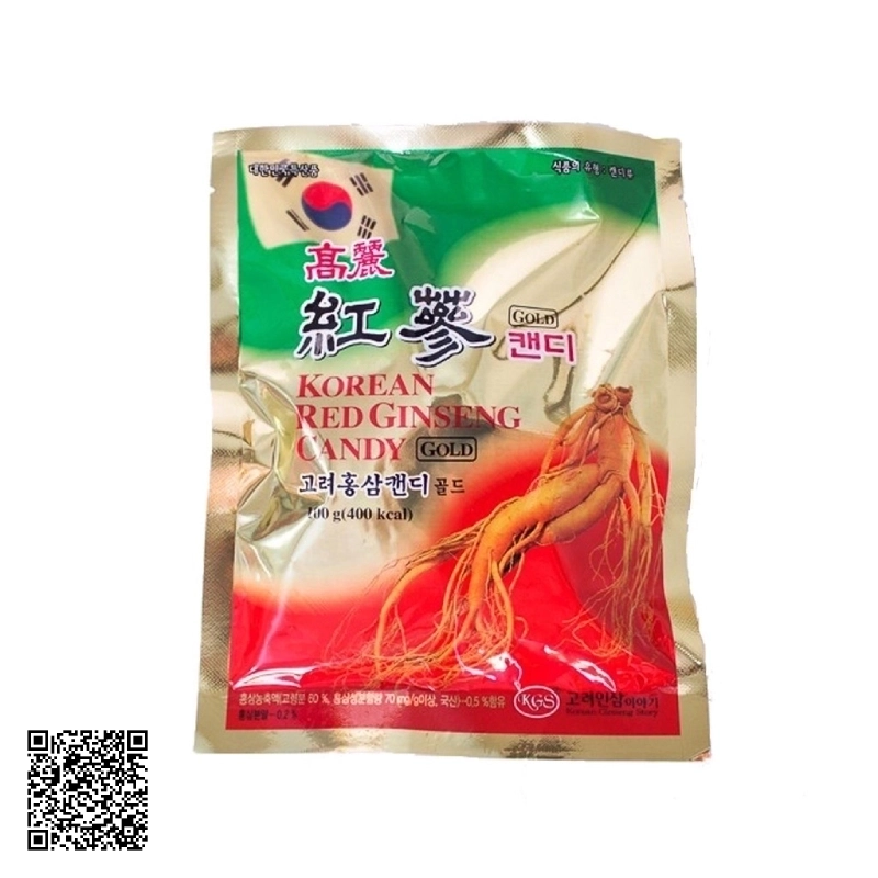 Kẹo Hồng Sâm Cao Cấp KGS Korean Red Ginseng Candy Từ Hàn Quốc 100gr