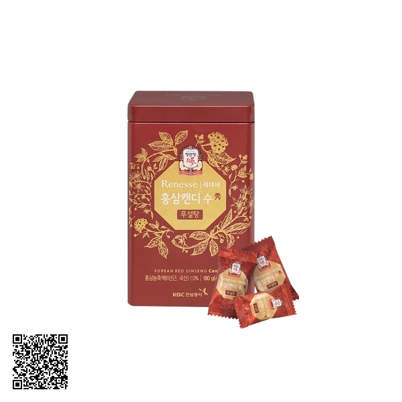 Kẹo Hồng Sâm Không Đường KGC Korean Red Ginseng Candy 180g