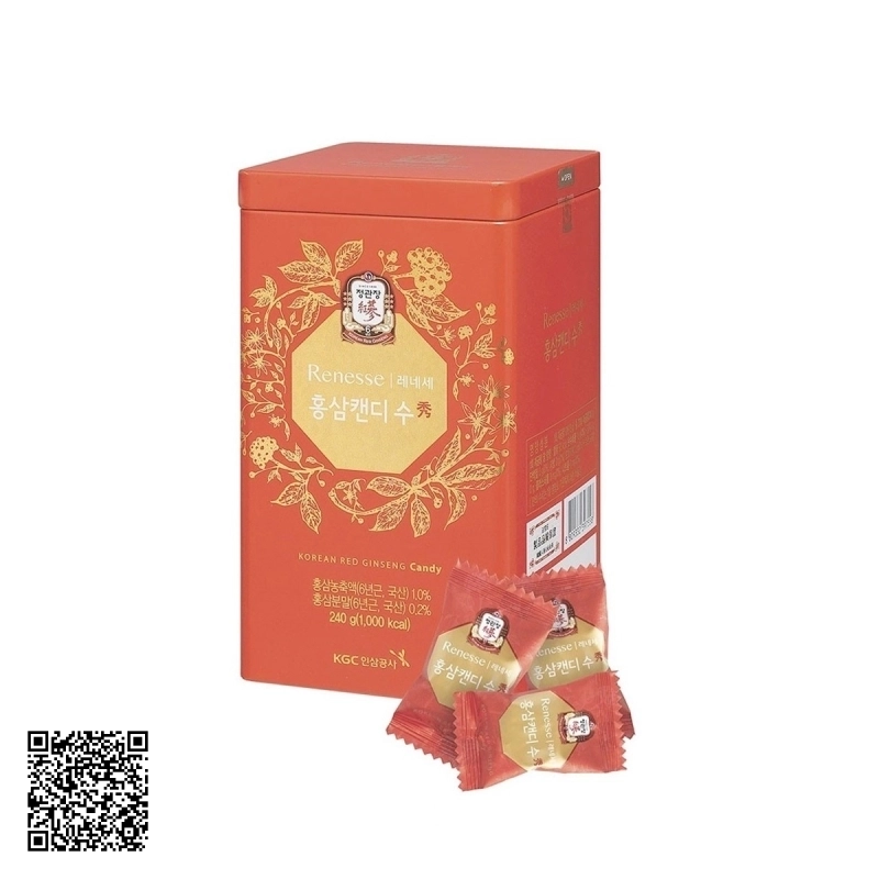 Kẹo Hồng Sâm KGC Korean Red Ginseng Candy Renesse 240g
