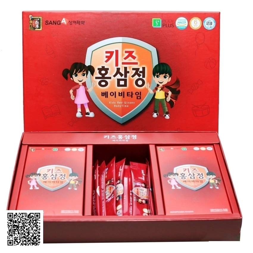 Nước Hồng Sâm Baby SangA Kids Red Ginsen Baby Time Từ Hàn Quốc 30 Gói