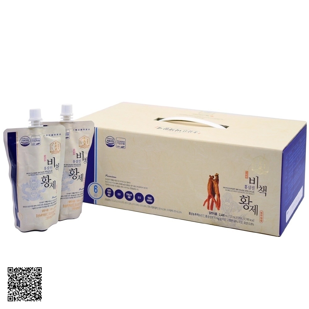 Nước Hồng Sâm Hoàng Đế Daedong Hongsamjin Bichaek Hwangje Từ Hàn Quốc 20 Gói