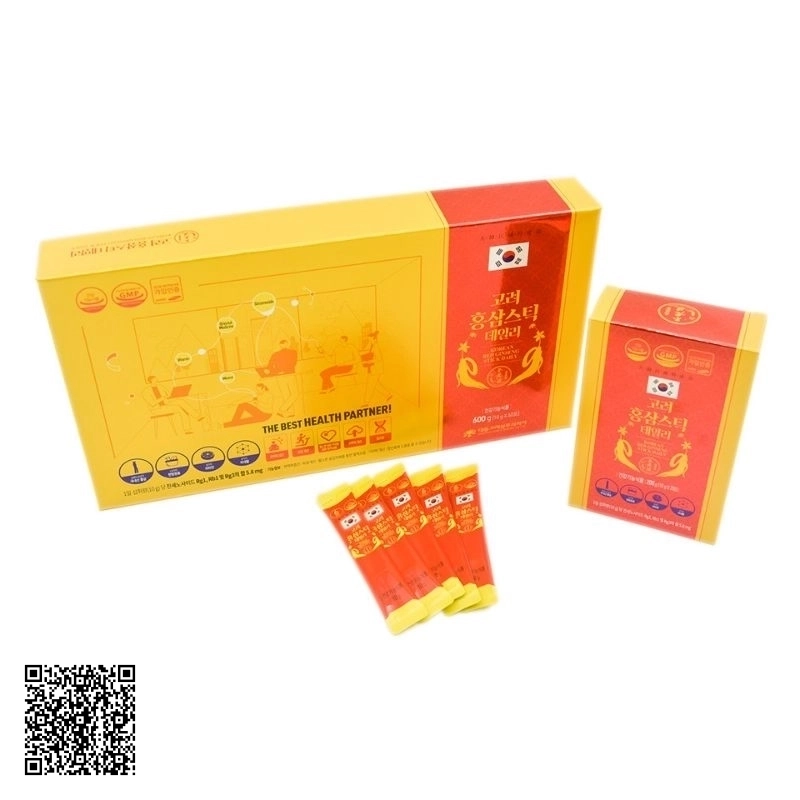 Nước Hồng Sâm Daedong Korean Red Ginseng Stick Daily Từ Hàn Quốc 60 Gói