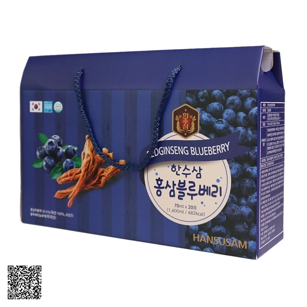 Nước Hồng Sâm Việt Quất Hansusam Redginseng Blueberry Hàn Quốc