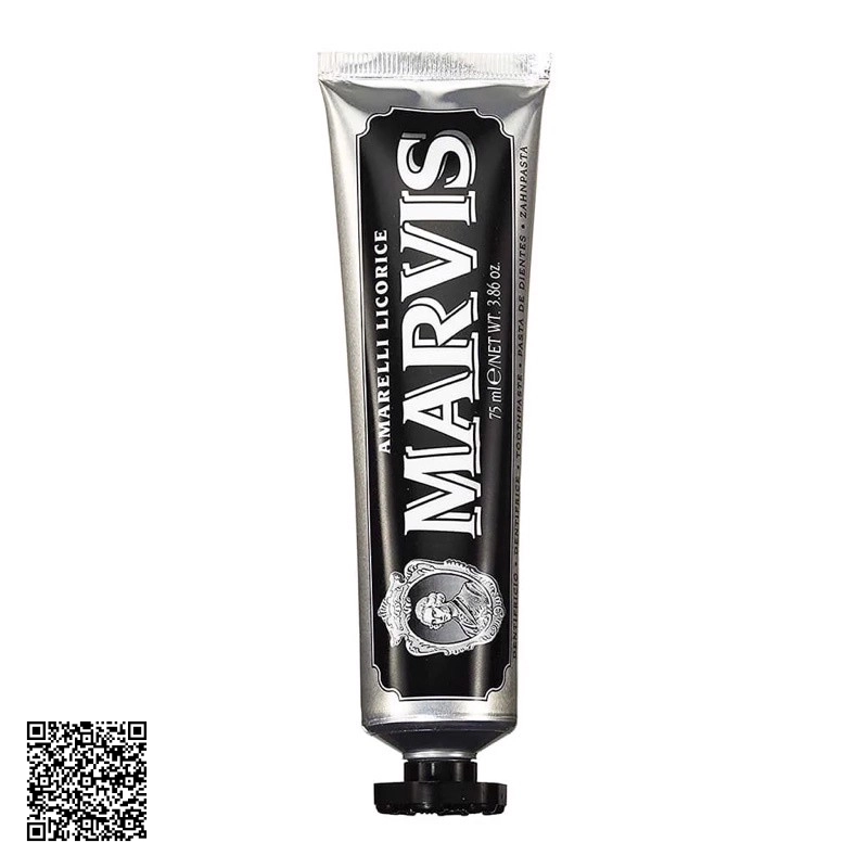 Kem Đánh Răng Marvis Amarelli Licorice Toothpaste Màu Đen Từ Cam Thảo Và Than Tre 85ml