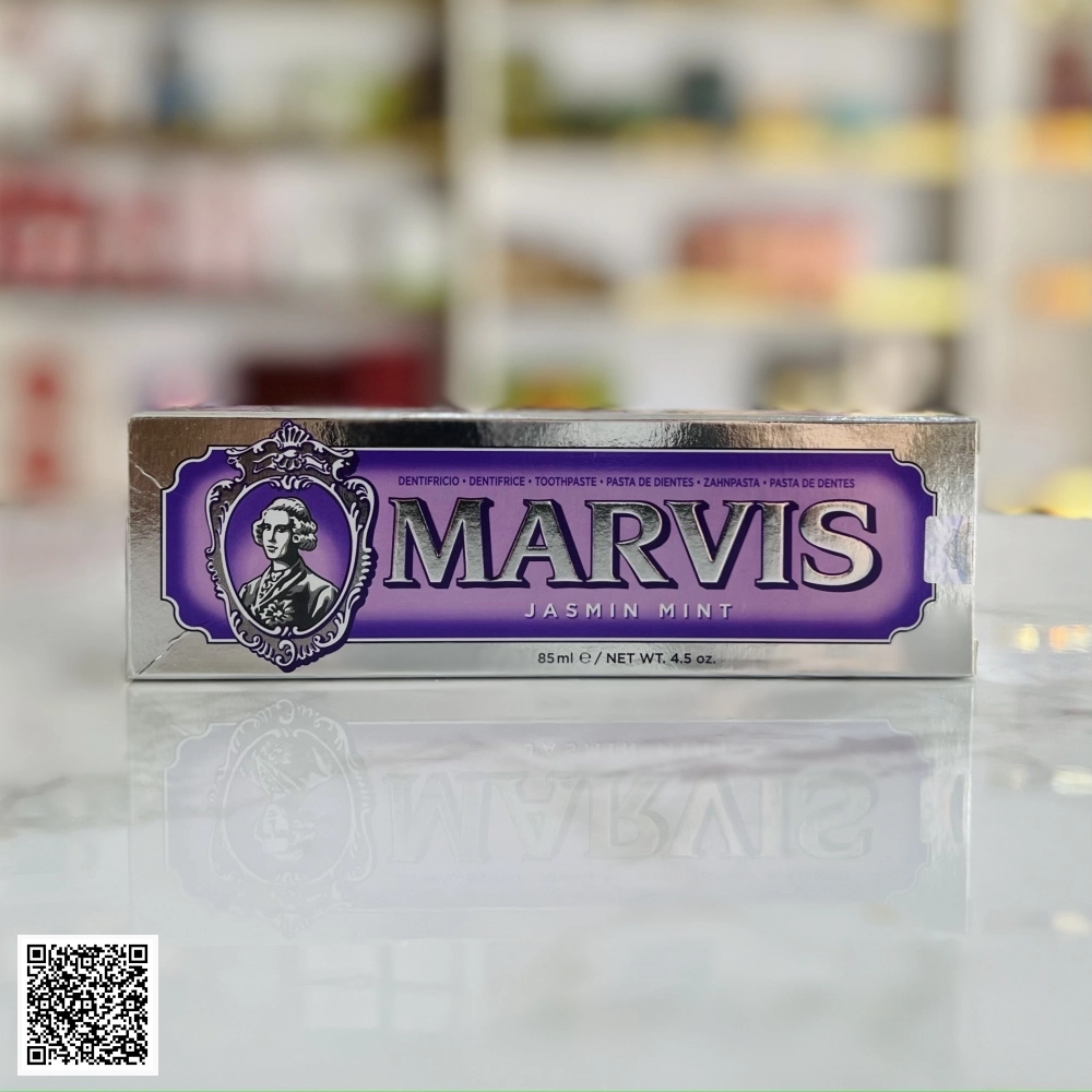 Kem Đánh Răng Marvis Jasmin Mint Toothpaste Màu Tím Chiết Xuất Hoa Nhài 85ml