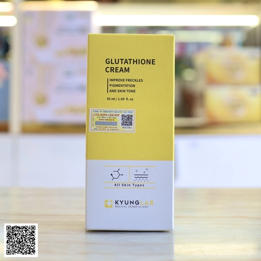 Kem Dưỡng Trắng Mờ Thâm Nám Kyung Lab Glutathione Cream Từ Hàn Quốc 50ml