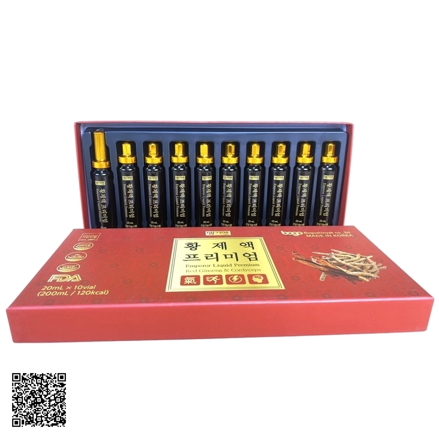 Tinh Chất Hồng Sâm Đông Trùng Bogo Emperor Liquid Premium Red Ginseng & Cordyceps
