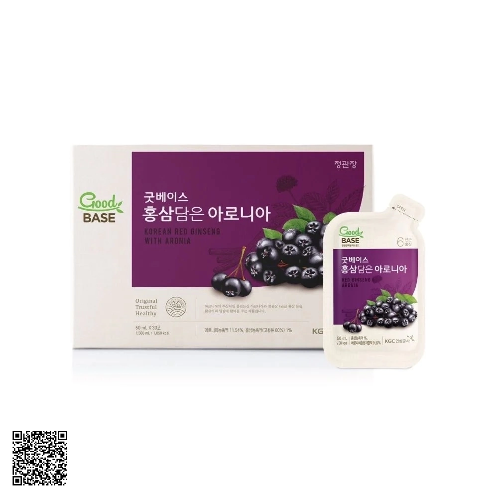 Nước Hồng Sâm KGC Goodbase Red Ginseng Aronia 30 Gói