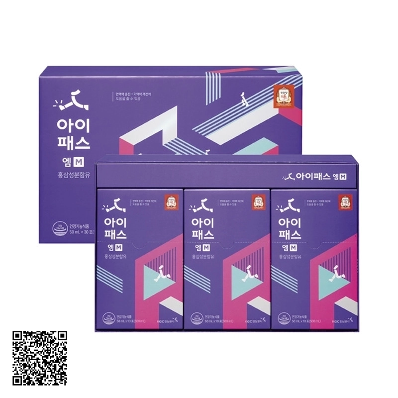 Nước Hồng Sâm KGC IPASS M Cho Trẻ 14 - 16 Tuổi 30 Gói