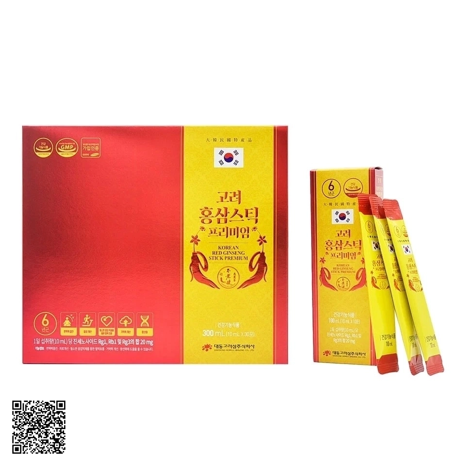 Nước Hồng Sâm Daedong Korean Red Ginseng Stick Premium 30 Gói