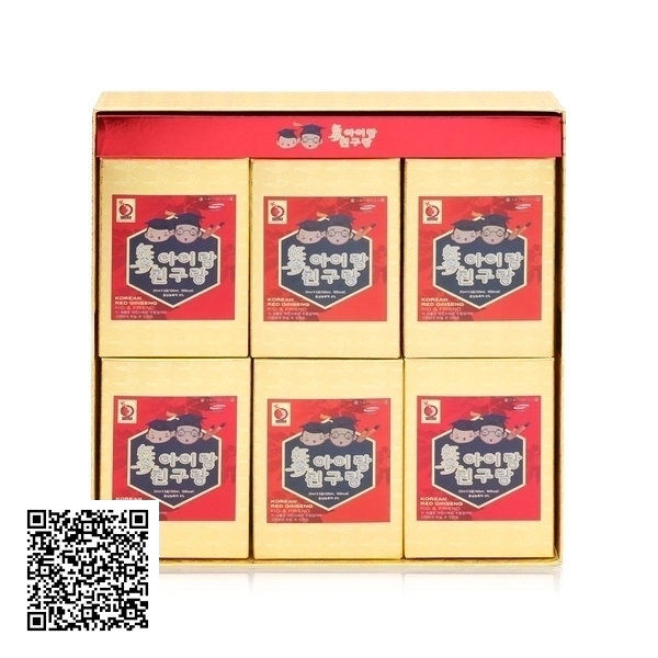 Nước Hồng Sâm Baby Bio Apgold Korean Red Ginseng Kid-Friend Từ Hàn Quốc 30 Gói