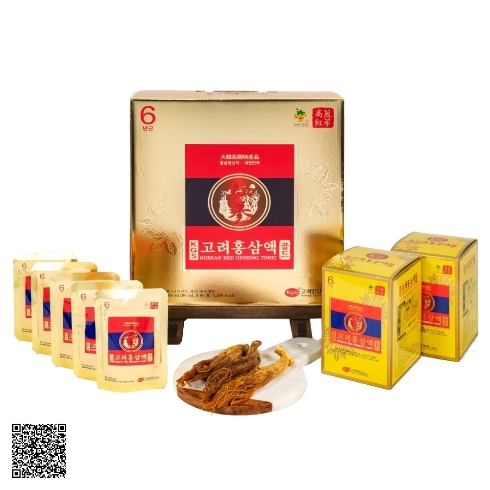 Nước Hồng Sâm KGS Korean Red Ginseng Tonic Chính Hãng Từ Hàn Quốc 60 Gói