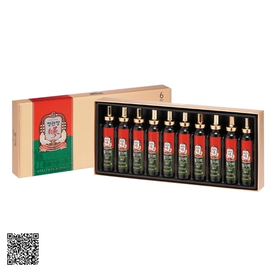 Nước Hồng Sâm KGC Korean Red Ginseng Vital Tonic Từ Hàn Quốc 10 Ống