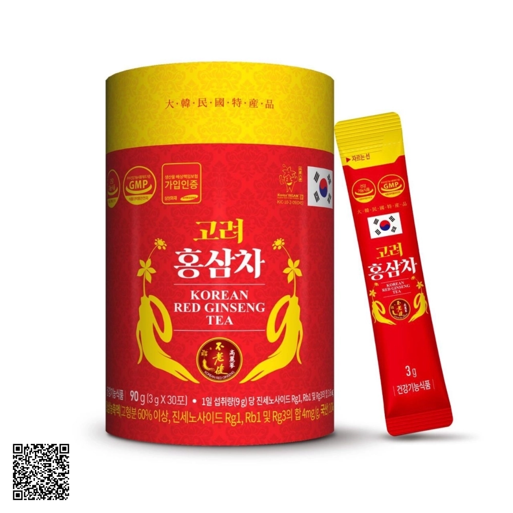 Trà Hồng Sâm Daedong Korean Red Ginseng Tea Từ Hàn Quốc 30 Gói