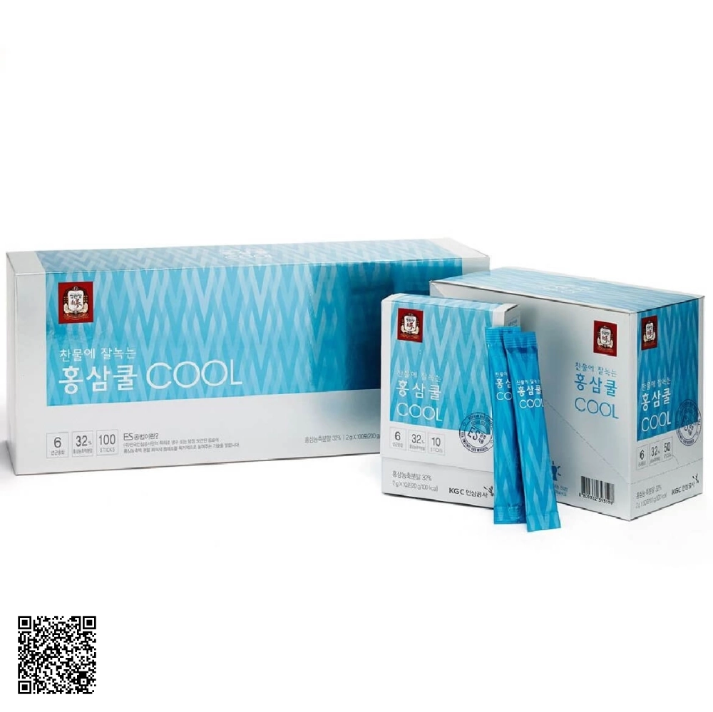 Trà Hồng Sâm Hòa Tan KGC Tea Cool Từ Hàn Quốc 100 Gói