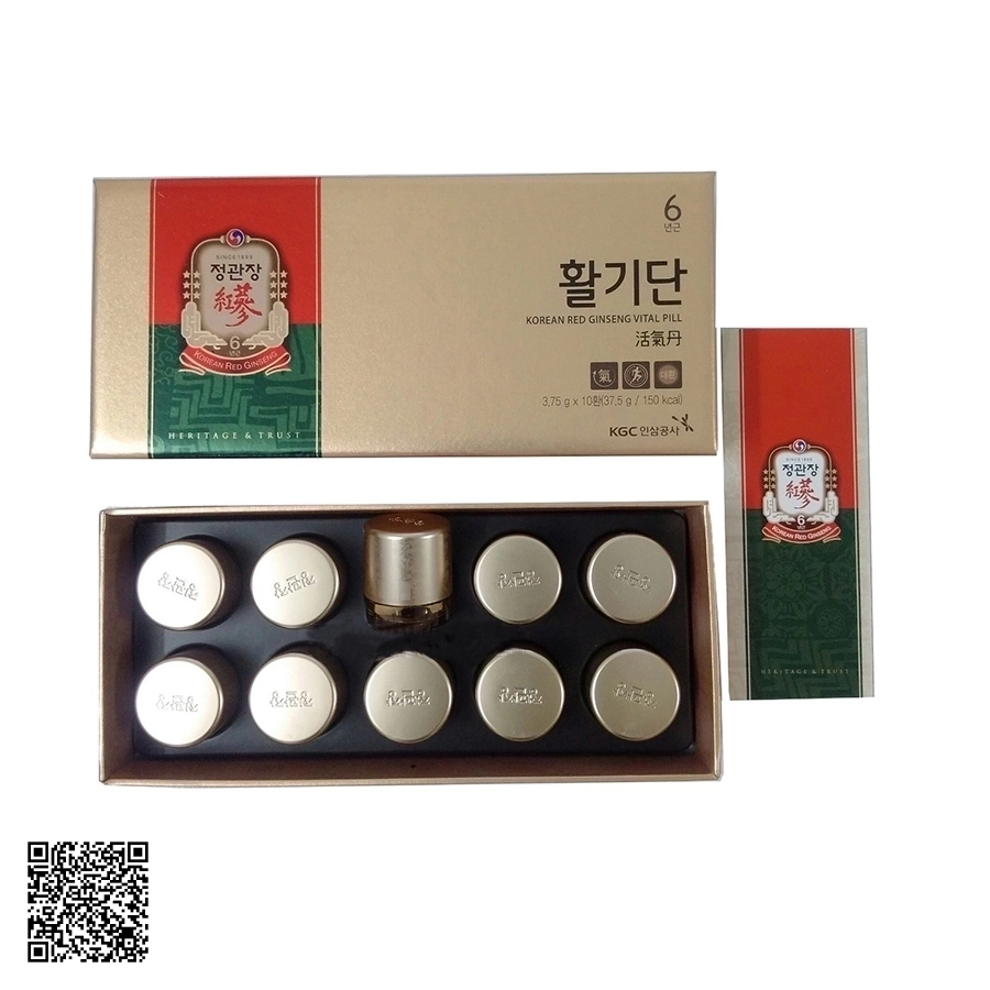 Viên Hồng Sâm KGC Vital Pills Hwal Gi Dan Từ Hàn Quốc 10 Viên