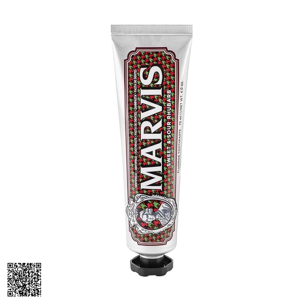 Kem Đánh Răng Marvis Sweet & Sour Rhubarb Hương Bạc Hà Kết Hợp Quả Đại Hoàng 75ml