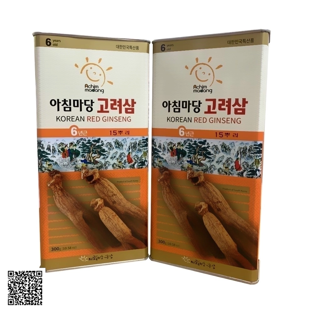Hồng Sâm Củ Khô Achimmadang Korean Red Ginseng Từ Hàn Quốc 10 Củ