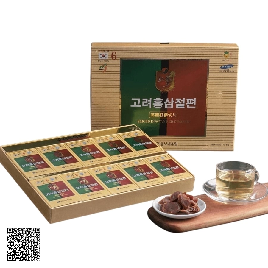 Hồng Sâm Thái Lát Tẩm Mật Ong Dongwon Samsung Sliced Korean Red Ginseng 10 Gói