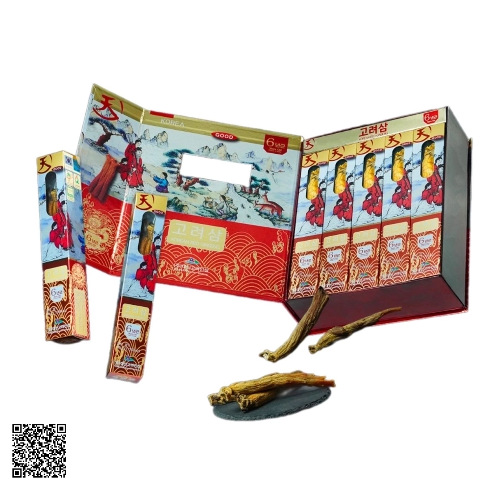 Hồng Sâm Củ Khô Daesan Korean Red Ginseng Kingsize Từ Hàn Quốc 10 Củ