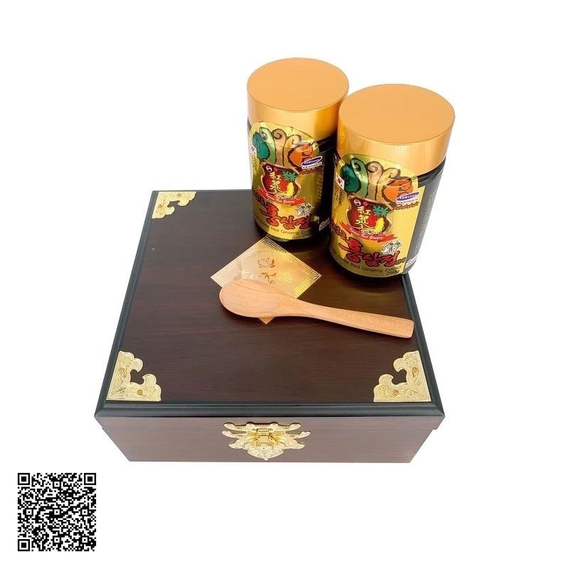 Cao Hồng Sâm Kanghwa 6 Years Korean Red Ginseng Extract Hộp Gỗ Từ Hàn Quốc 2 Lọ