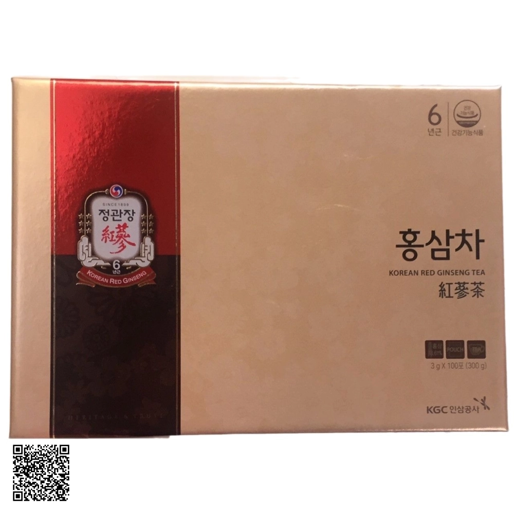 Trà Hồng Sâm KGC Korean Red Ginseng Tea Từ Hàn Quốc 100 Gói