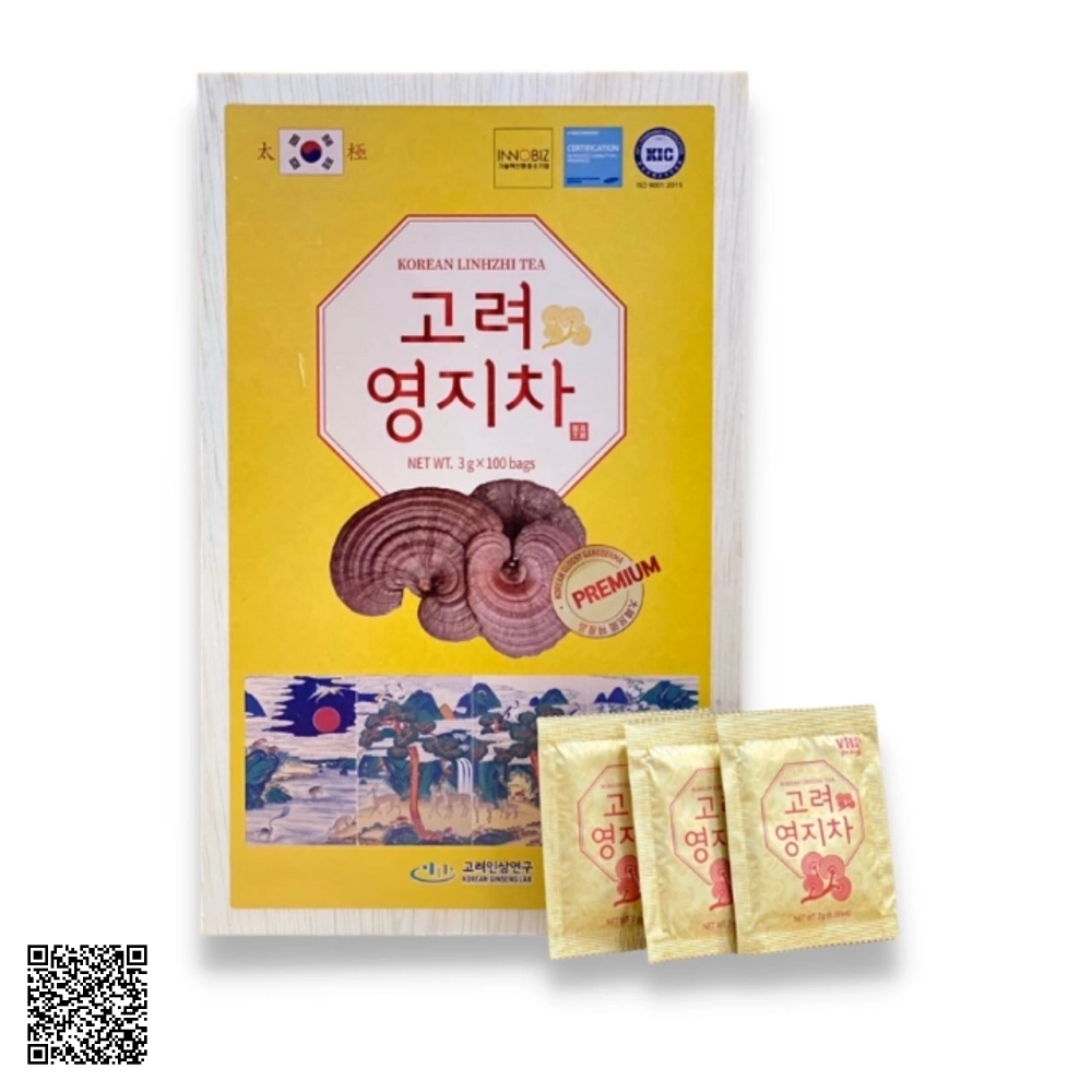 Trà Linh Chi Daedong Korean Linhzhi Tea Premium Từ Hàn Quốc 100 Gói