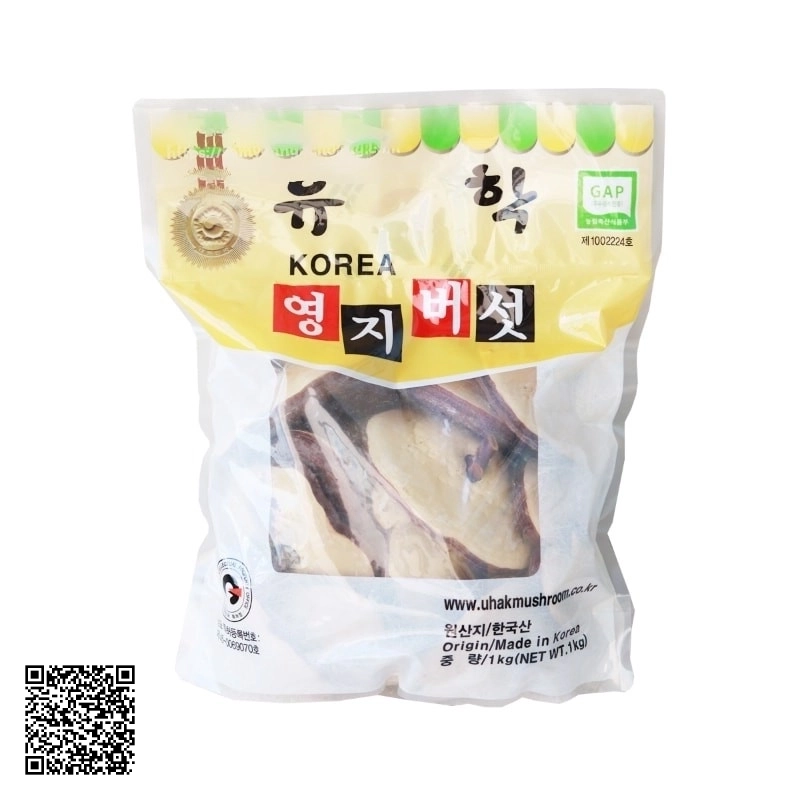 Nấm Linh Chi Đỏ Hàn Quốc Uhak Mushroom Từ Hàn Quốc 1kg
