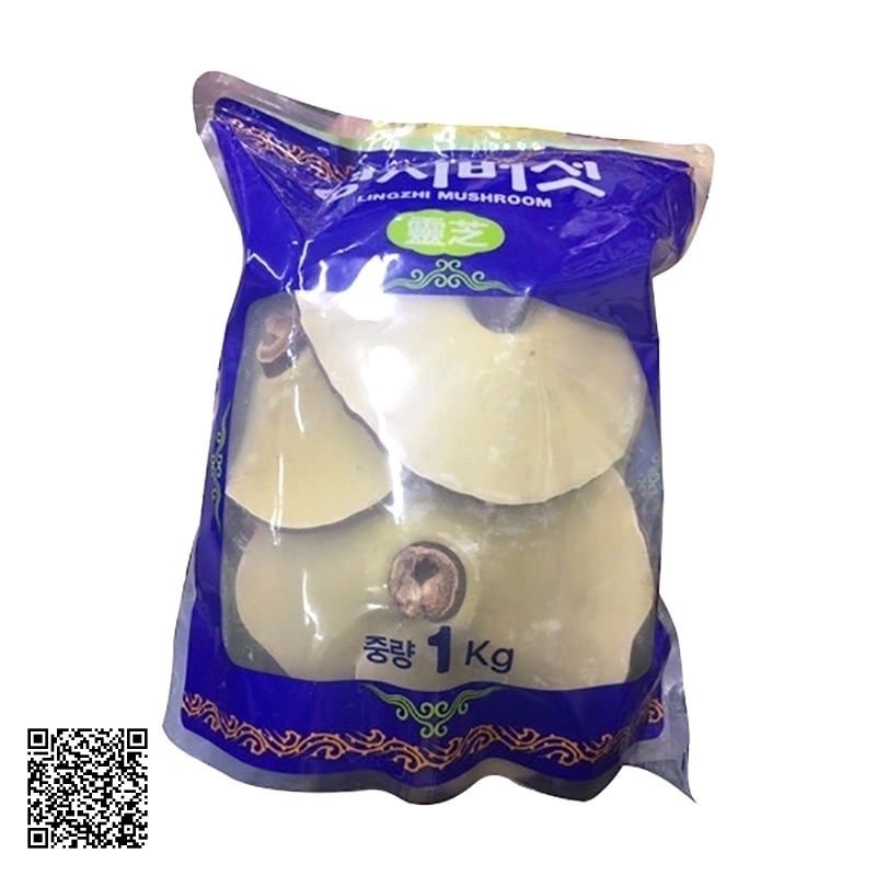 Nấm Linh Chi Vàng Hàn Quốc Túi Xanh Lingzhi Mushroom Từ Hàn Quốc 1kg