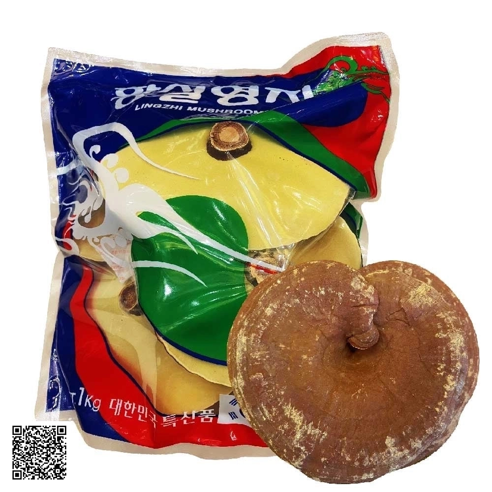 Nấm Linh Chi Vàng Nuôi Trồng Korean Lingzhi Mushroom Từ Hàn Quốc 1kg