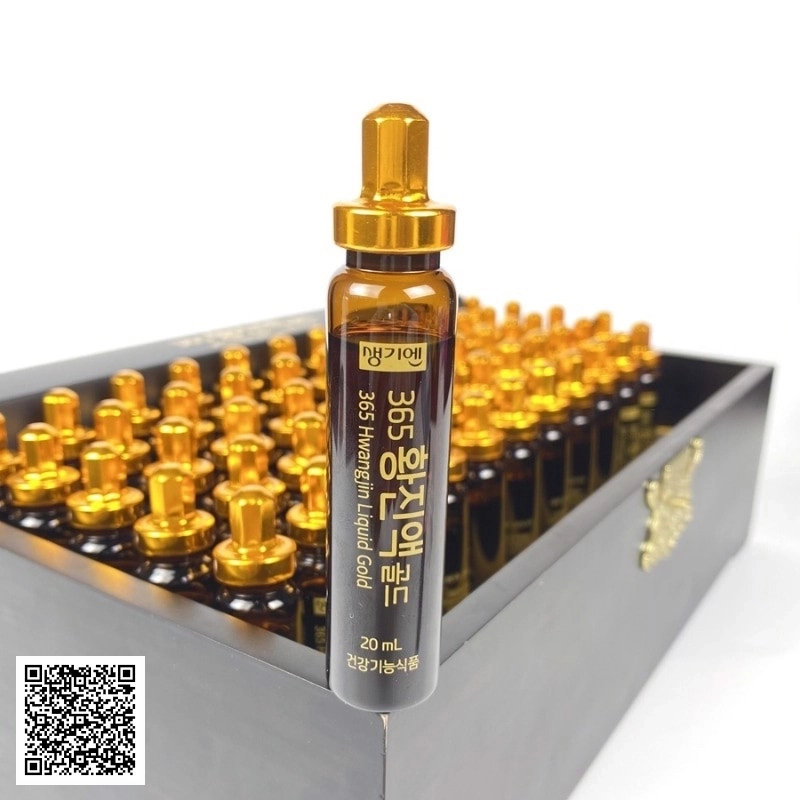 Tinh Chất Đông Trùng Hạ Thảo 365 Hwangjin Liquid Gold Từ Hàn Quốc 60 Ống
