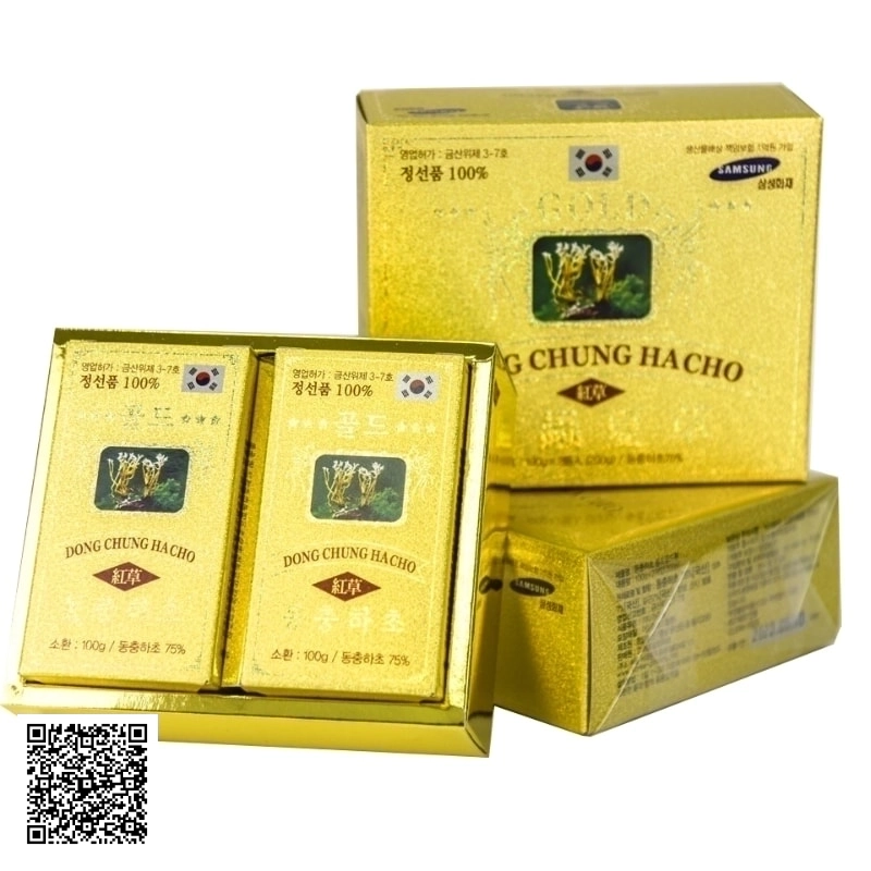 Viên Đông Trùng Hạ Thảo Samsung Dong Chung Hacho Red Gold Từ Hàn Quốc 2 Lọ
