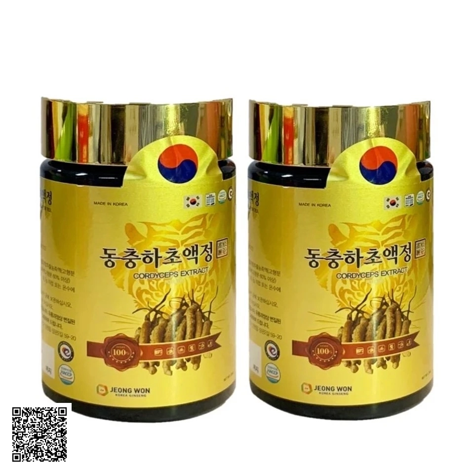 Cao Đông Trùng Hạ Thảo Jeong Won Cordyceps Extract For Tea Từ Hàn Quốc 2 Lọ