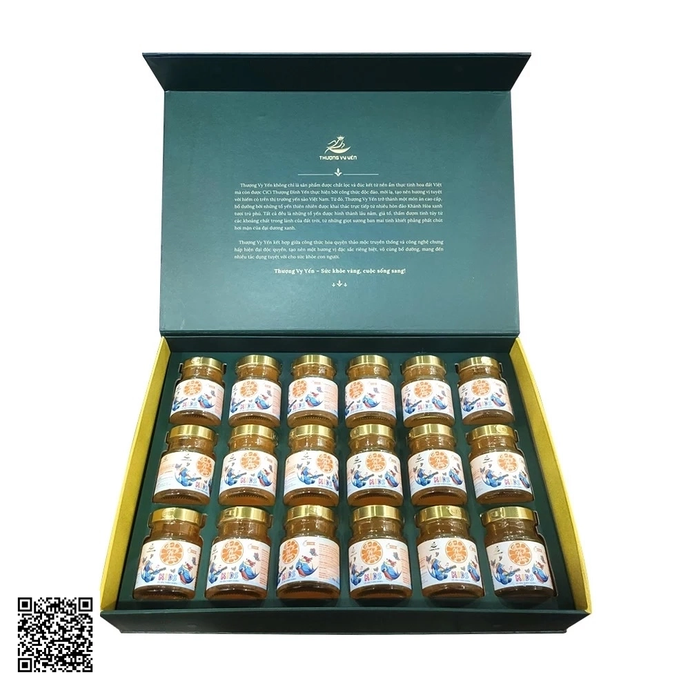 Yến Sào Thượng Vy Yến Biển Vị Cam Set 18 Hũ